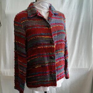 Spice up your outfit with this multicolored vintage blazer Vintage 90s–2000s -